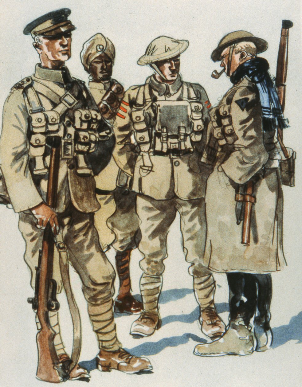 イギリス陸軍の野戦軍服 作： E.（後）ドブリチ