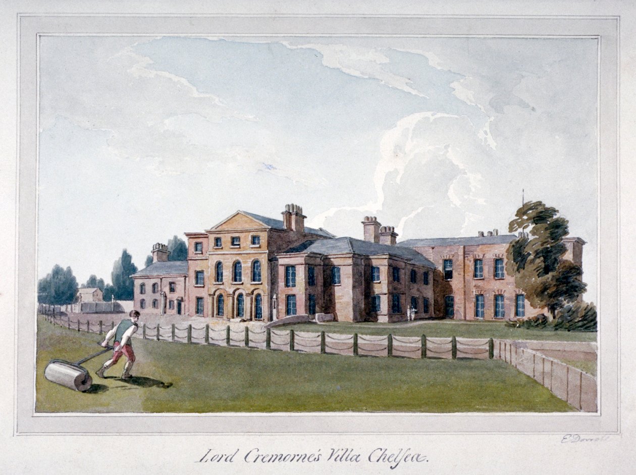Cremorne House、チェルシー、ロンドン 作： Eダウェル