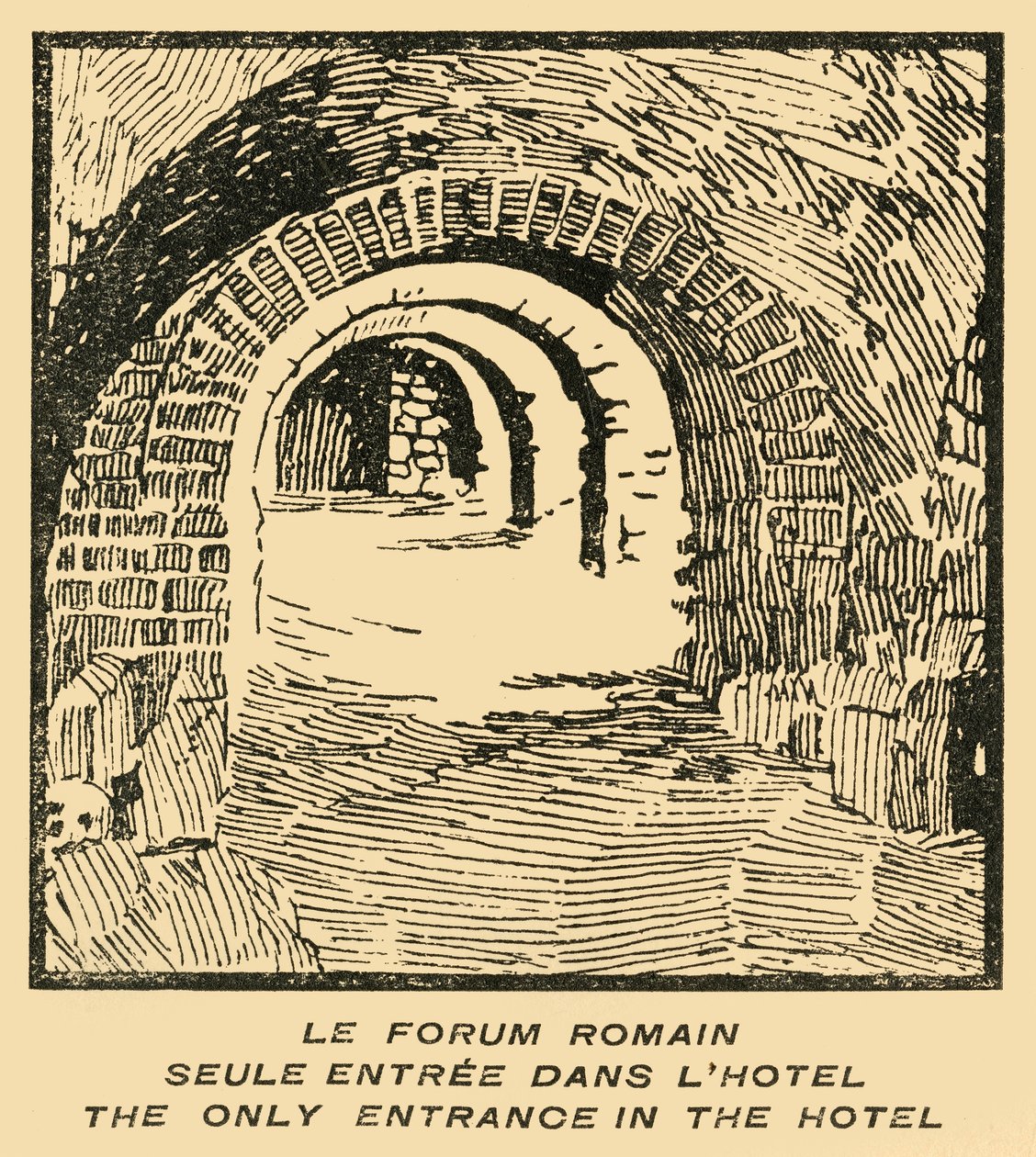 「Le Forum Romain Seul Entree」Dans L