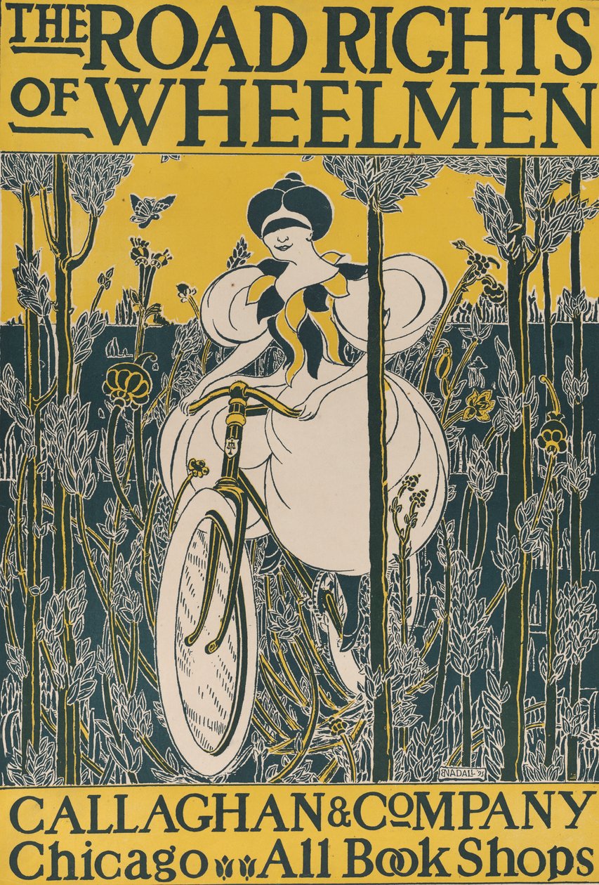 1895 年、操舵手たちの道路使用権。 作： E.ナダル