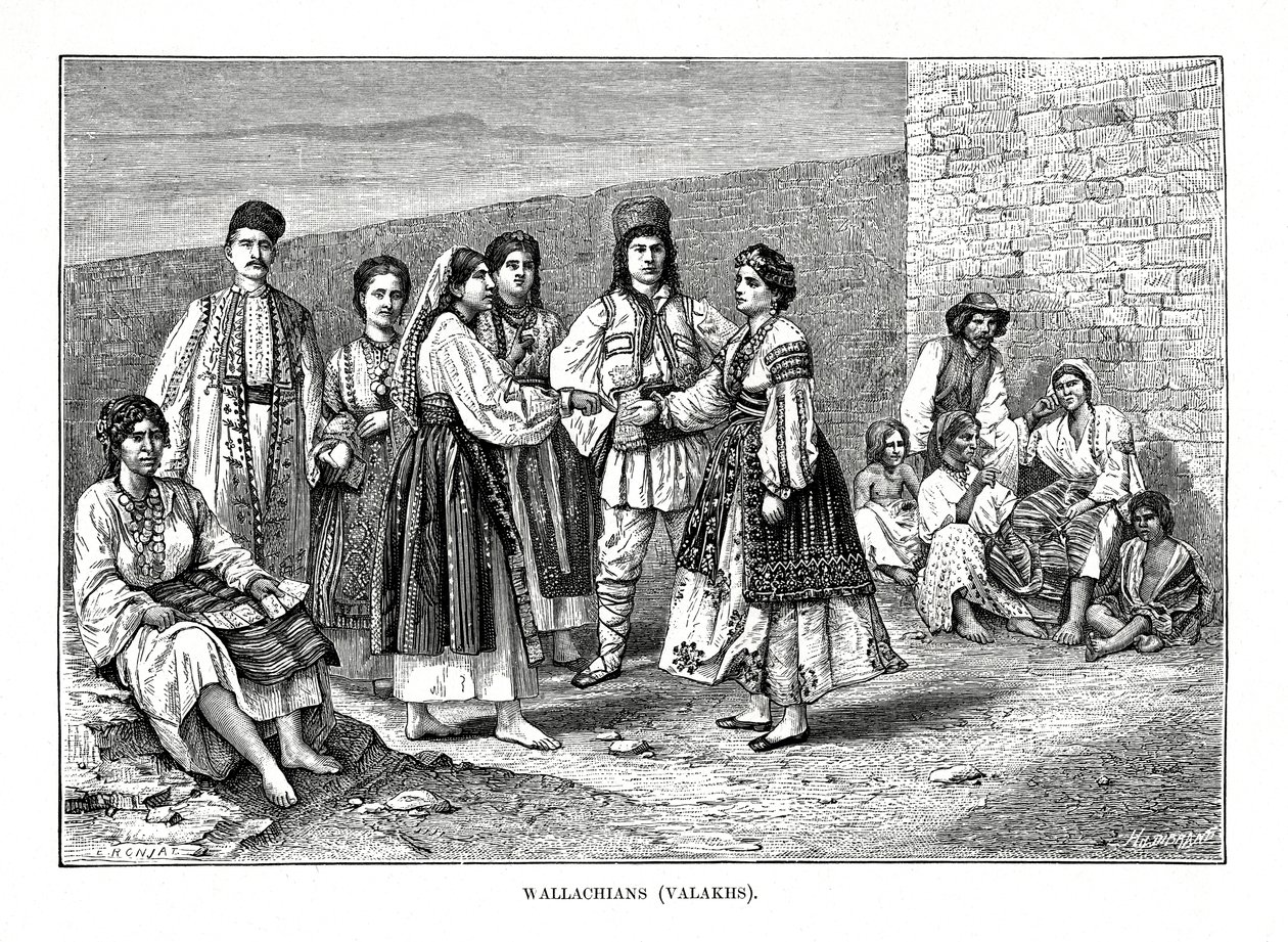 ワラキアン、1879年。 作： エティエンヌ・アントワーヌ・ユージン・ロンジャ