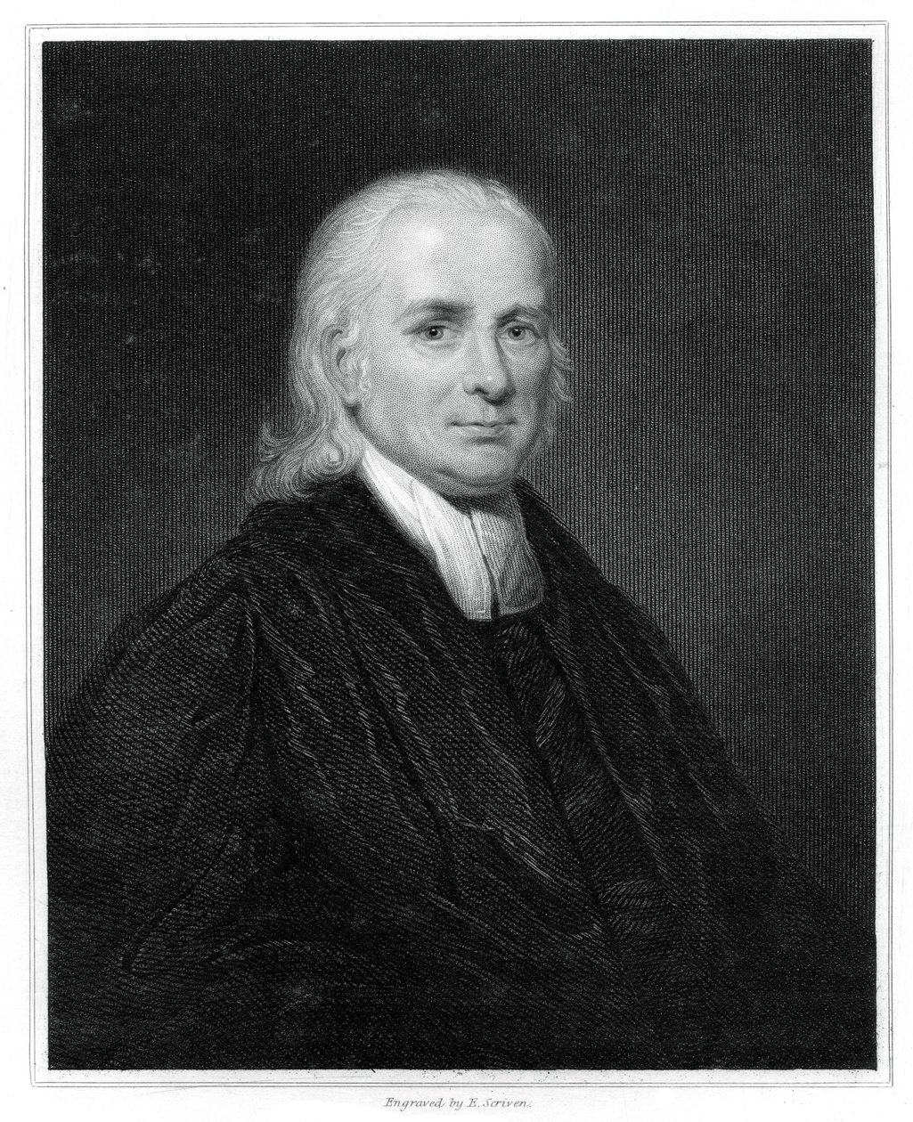 クリスチャンフリードリッヒシュヴァルツ、ドイツのプロテスタント宣教師、1834年。 作： E.スクリベン