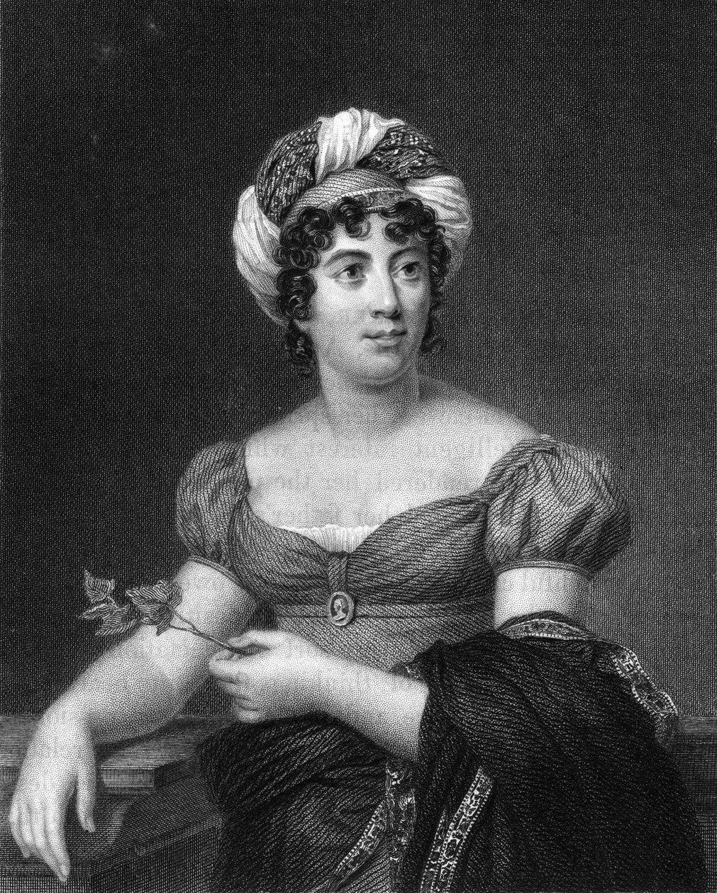 ジャーメイン・ド・スタール、フランスの作家、小説家、政治宣伝者、1836年。 作： E.スクリベン