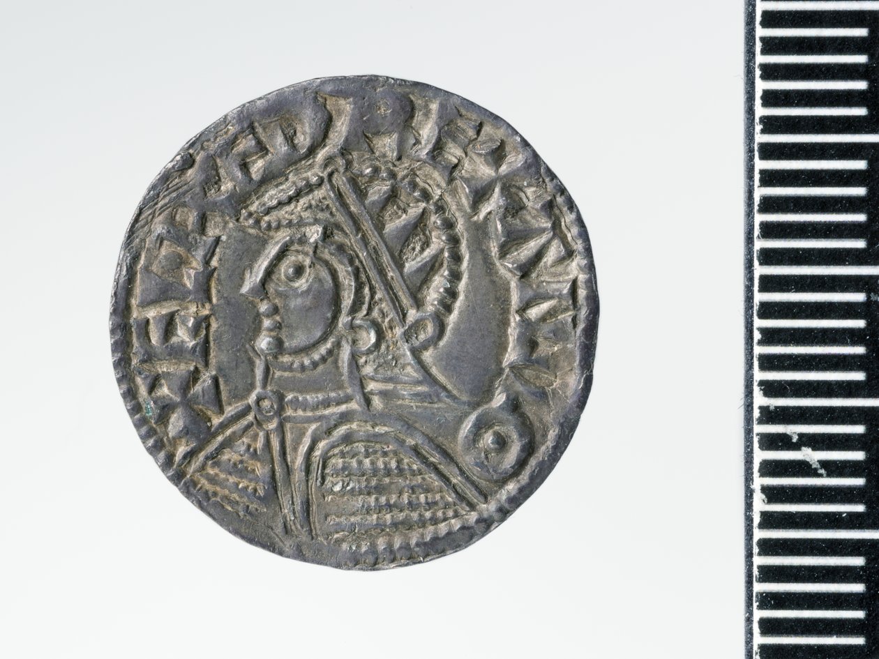 Æthelred IIのペニー、ロンドン造幣局、978年（銀）（3706819の裏面 作： イールドガー