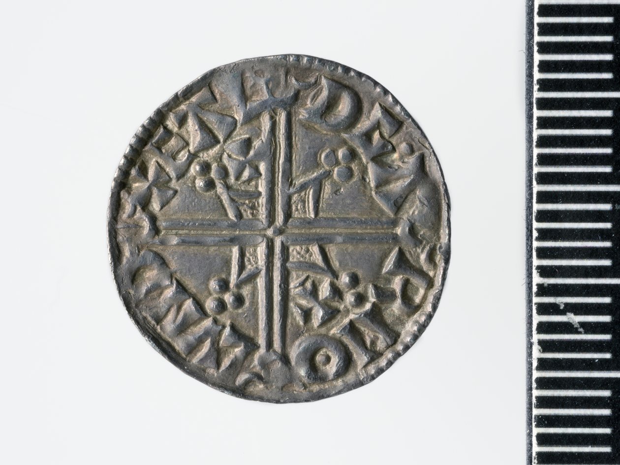 Æthelred IIのペニー、ロンドン造幣局、978年（銀）（3706818の裏面 作： イールドガー