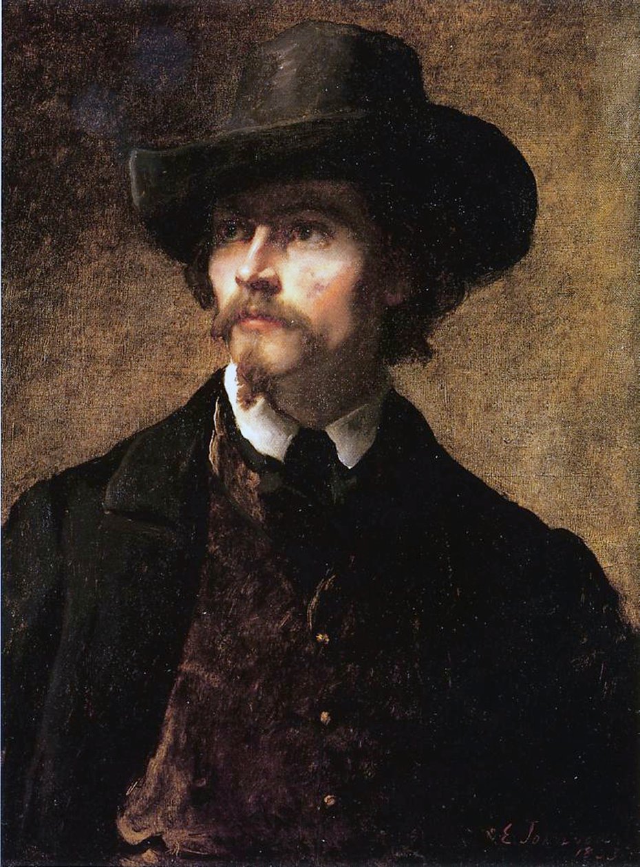 自画像、1853 作： イーストマン・ジョンソン