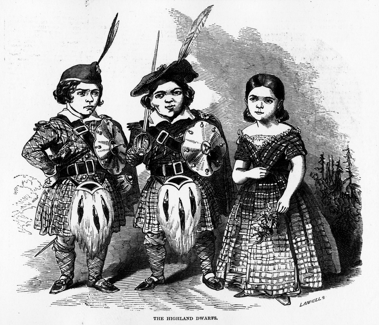 1846年5月30日、「The Illustrated London News」に掲載されたハイランドドワーフ 作： エベニーザー・ランデルズ