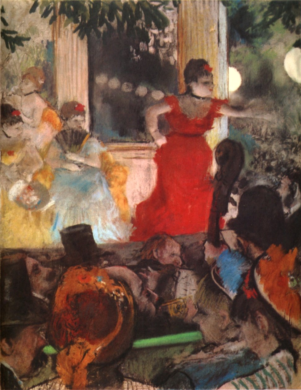 Im Konzertcafe Les Ambassadeursn英語：Les AmbassadeursnFrancaisのカフェコンサート：Les cafe-concert des Ambassadeursnポルトガル語：O cafe-concerto dOs Embaixadoresn 作： エドガー・ドガ