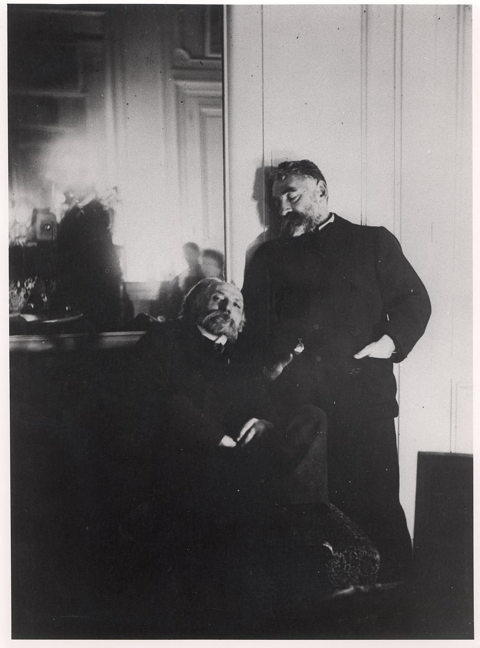 オーギュスト・ルノワール（1841-1919）とステファン・マラルム（1842-98） 作： エドガー・ドガ