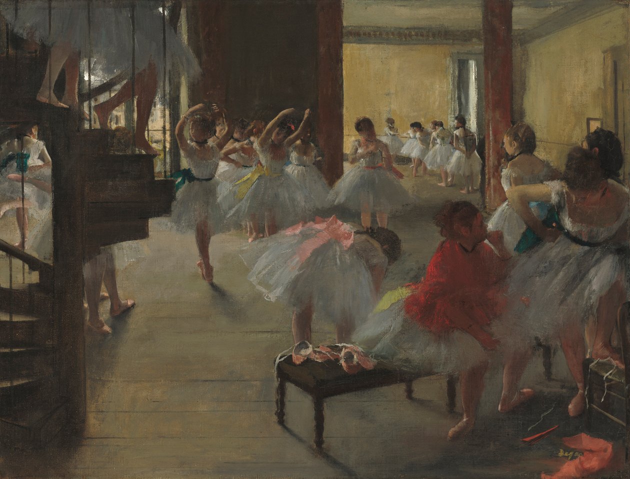 ダンス教室、1873年 作： エドガー・ドガ