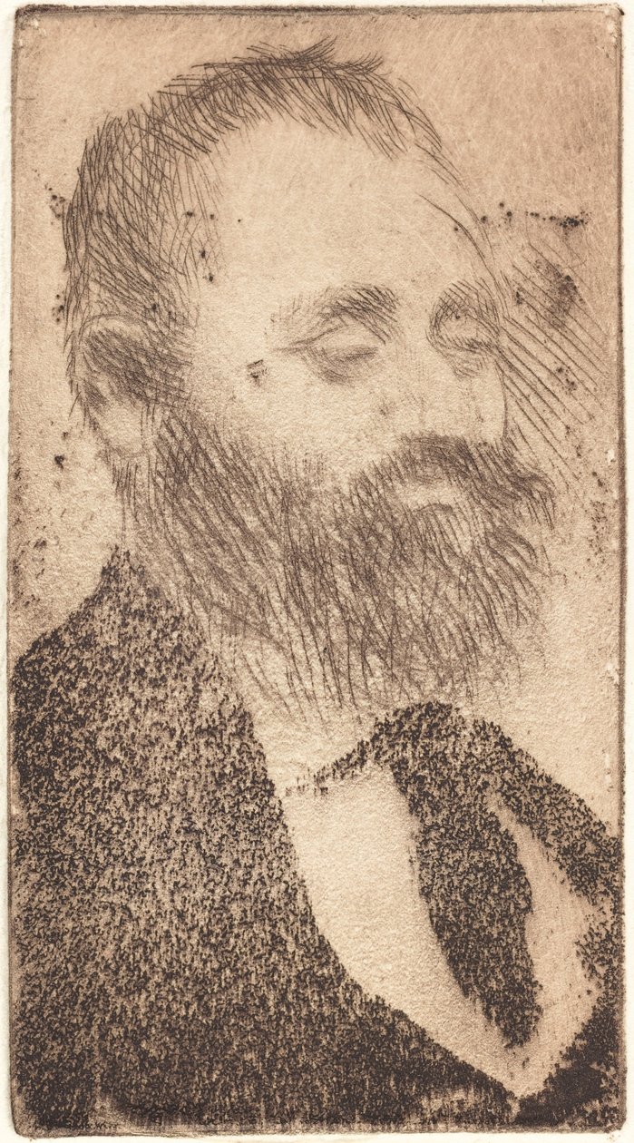 アルフォンス・ハーシュ、1875年。 作： エドガー・ドガ