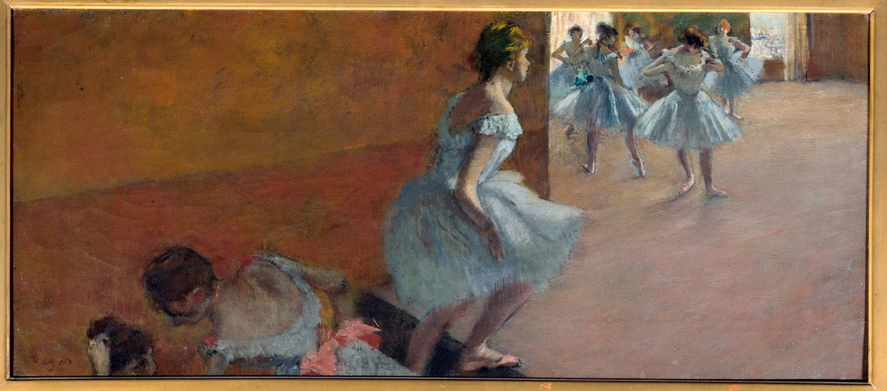 階段を上る踊り子たち エドガー・ドガ（1834-1917）の絵画 作： エドガー・ドガ