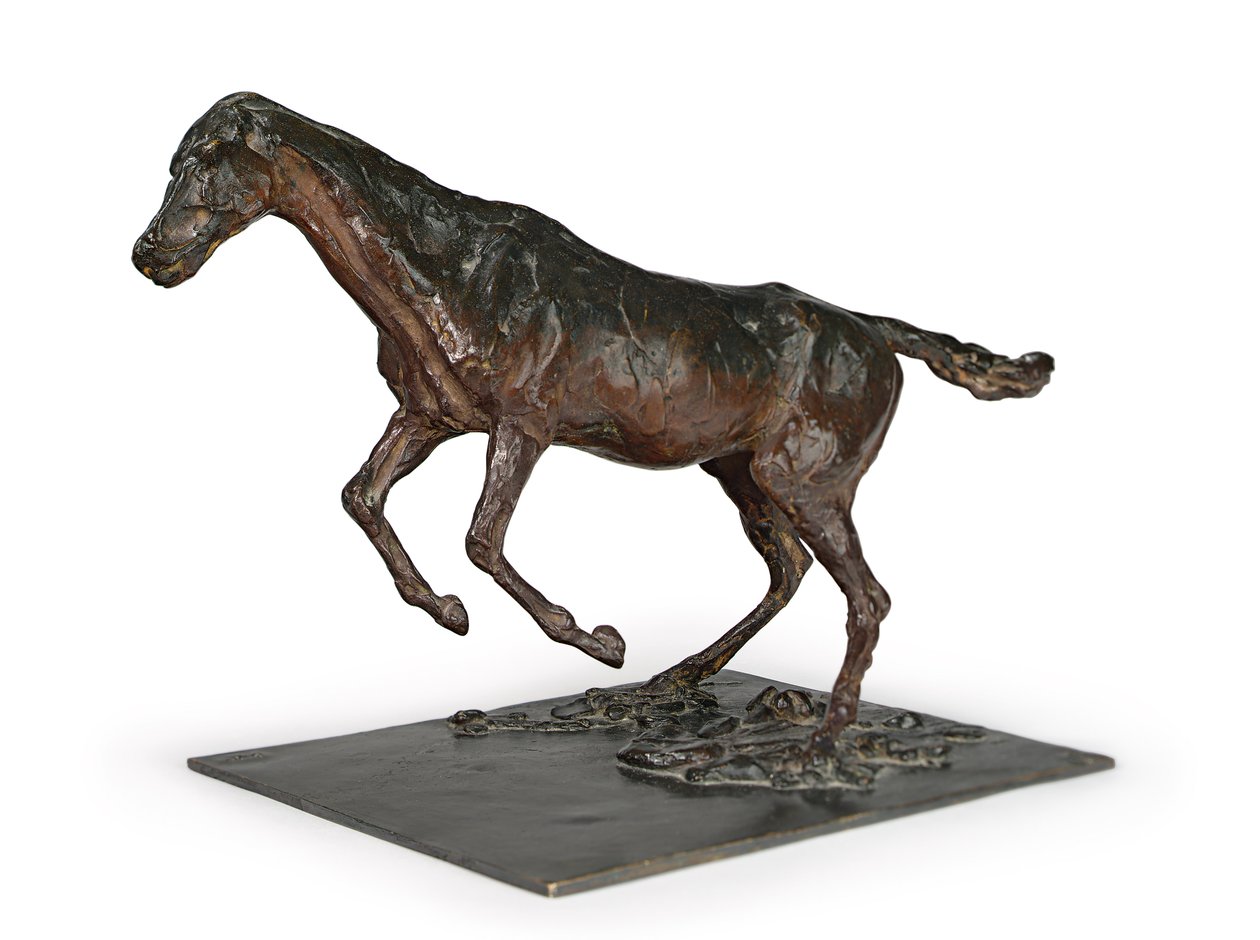 障害物を取り除く馬。障害物での馬の除去、1882-1895年 作： エドガー・ドガ