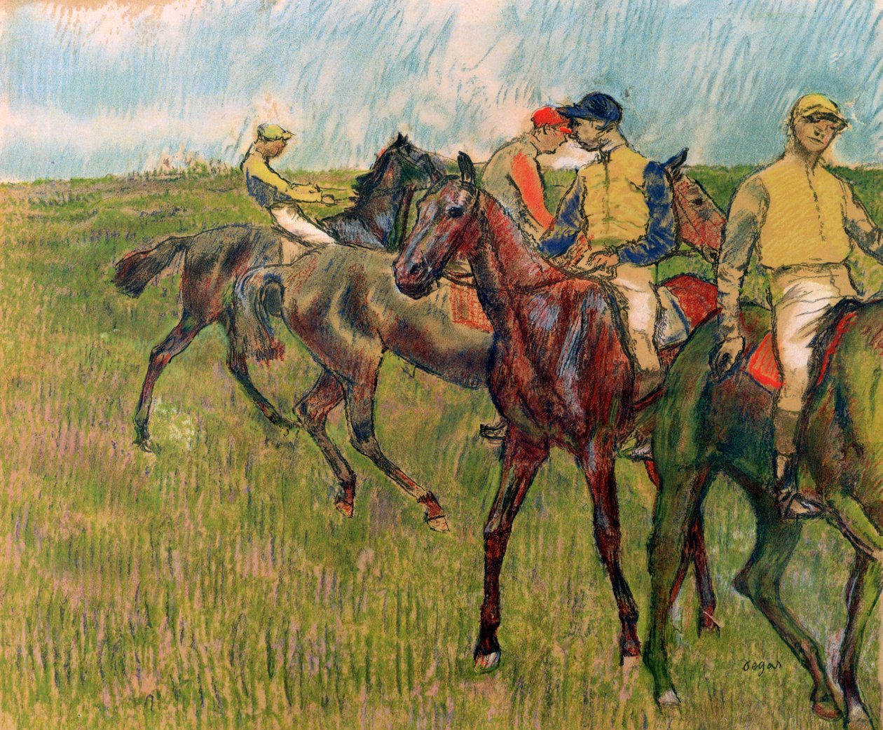 騎手と馬、1910 作： エドガー・ドガ