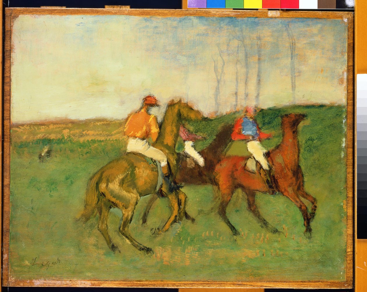 現代アート 馬と騎手の絵画 騎手と競走馬、c.1890-95