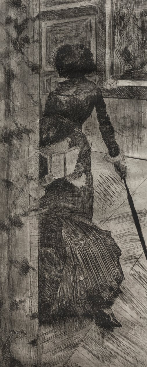 ルーブル美術館のメアリーカサット：絵画ギャラリー、1879-1880。 作： エドガー・ドガ
