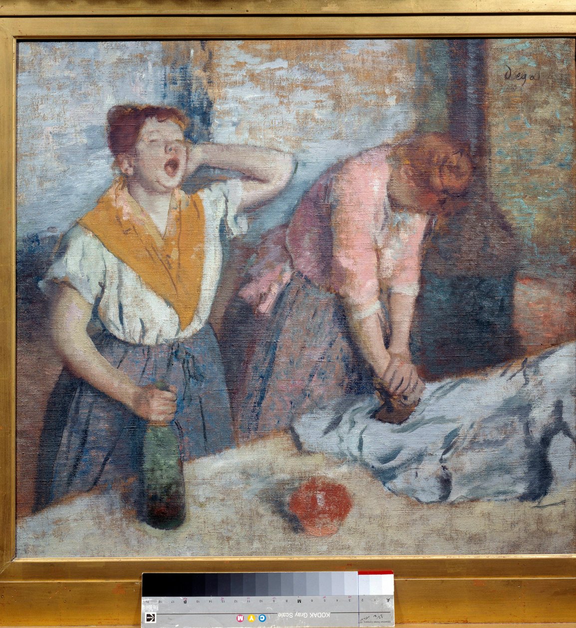 エドガー・ドガ（1834-1917）の絵画 1884/86年日です。0.76×0.81メートル パリ、オルセー美術館 作： エドガー・ドガ
