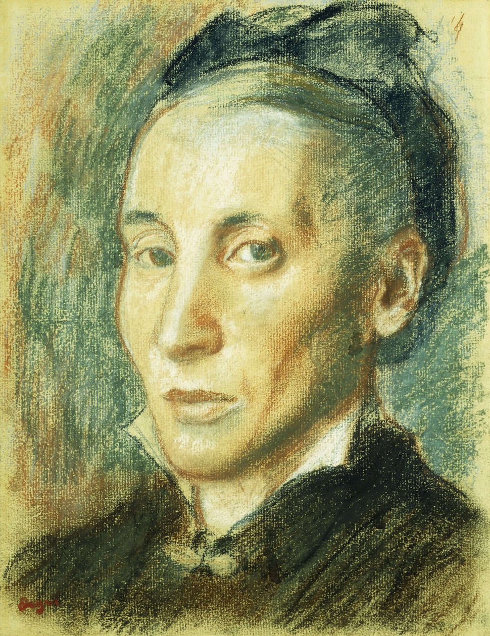 女性の肖像、1881-85 作： エドガー・ドガ