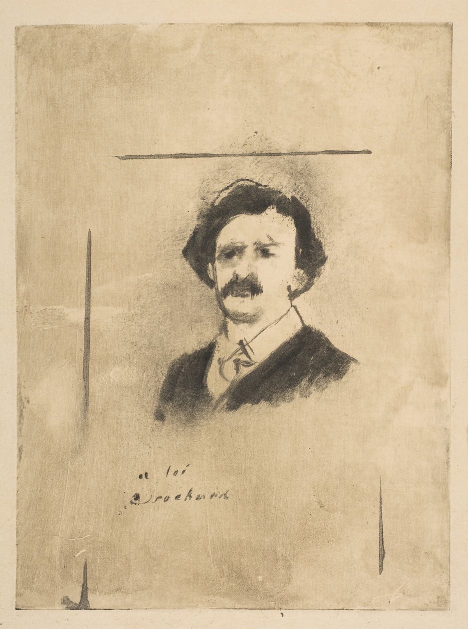 ヴィルジニー カーディナルのお気に入りのポートレート、La Fami... の俳優クロチャードのイラスト。 1880年。 作： エドガー・ドガ
