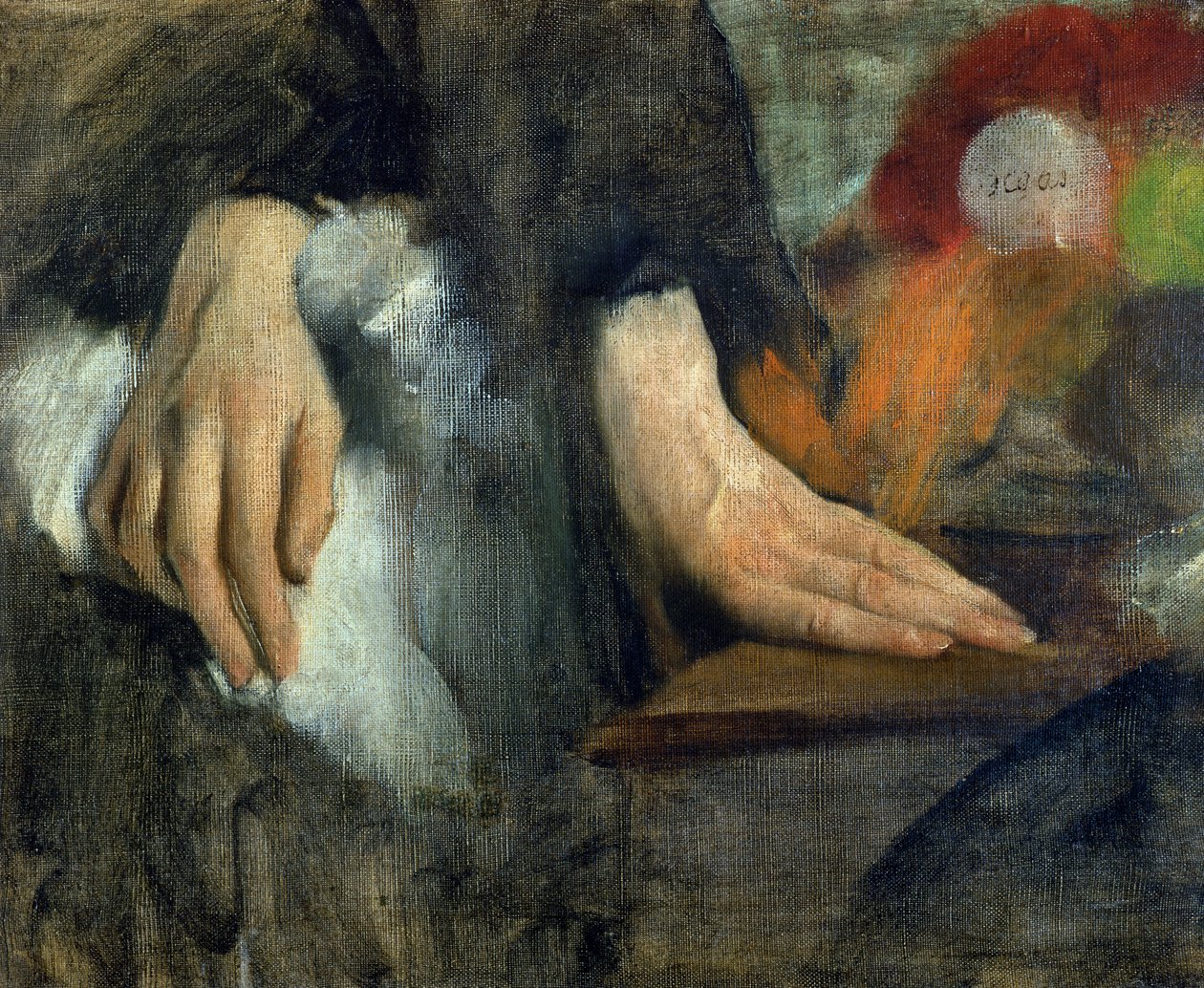 手の研究、1859-60 作： エドガー・ドガ