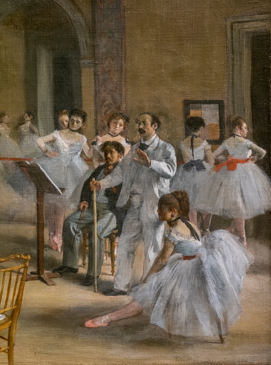 ダンス・ルコン（詳細）。1872.油彩・キャンバス 作： エドガー・ドガ