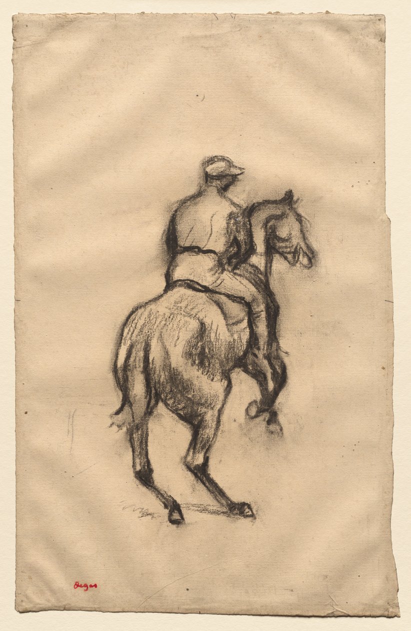 ジョッキー、c。 1885-1900。 作： エドガー・ドガ