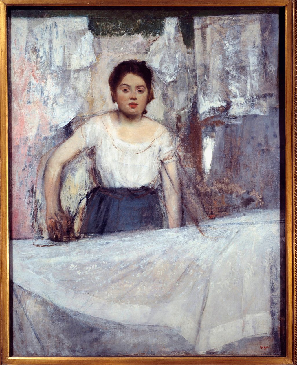 鉄細工 エドガー・ドガ（1834-1917）の絵画 1869年 日。0,92x0,72 m ミュンヘン、ノイエ・ピナコテーク 作： エドガー・ドガ