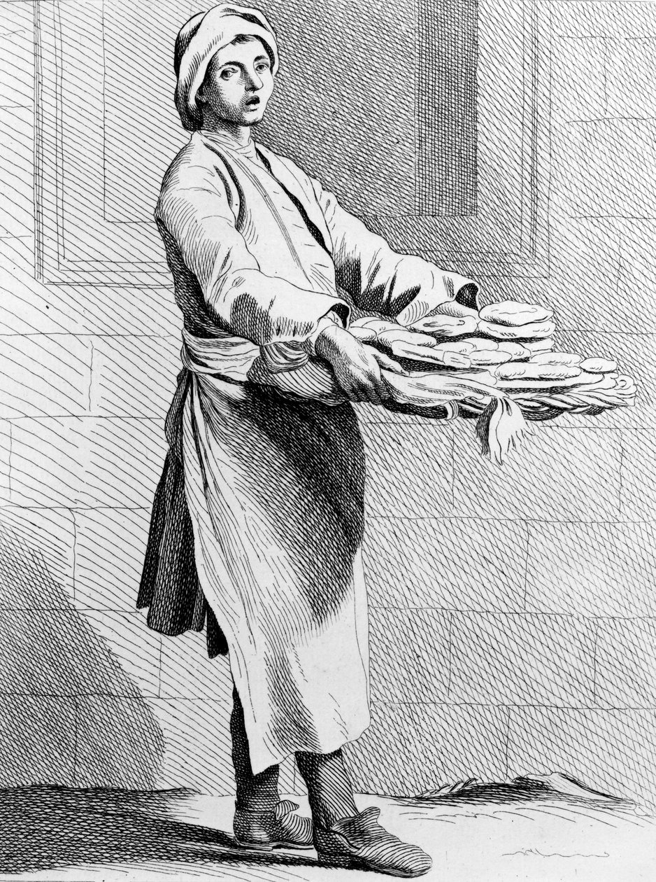 ホットパイ、1737年、フレンチスクールによって彫刻（18世紀） 作： エドメ・ブシャルドン