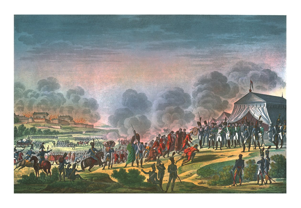 マドリード砲撃、1808年12月4日、c1850。 作： エドメ・ボヴィネット