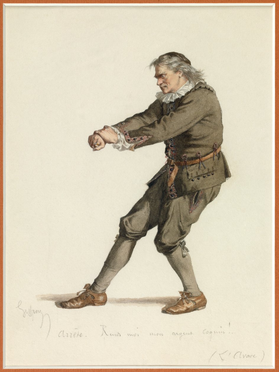 ハルパゴンの肖像 1870年頃（水彩画） 作： エドモンド・エメ・フロランタン・ジェフロイ