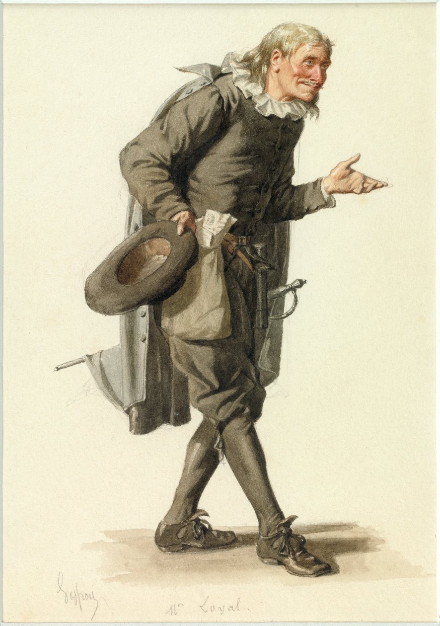 ロワイヤル氏の肖像 1870年頃（水彩画） 作： エドモンド・エメ・フロランタン・ジェフロイ