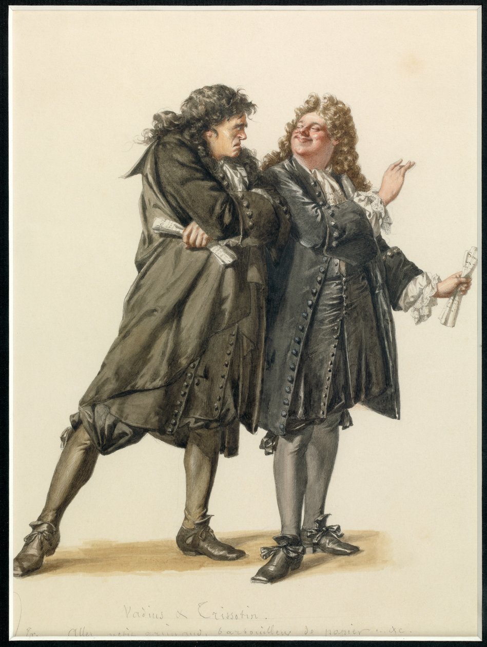ヴァディウスとトリソタンの肖像 1870年頃（水彩画） 作： エドモンド・エメ・フロランタン・ジェフロイ