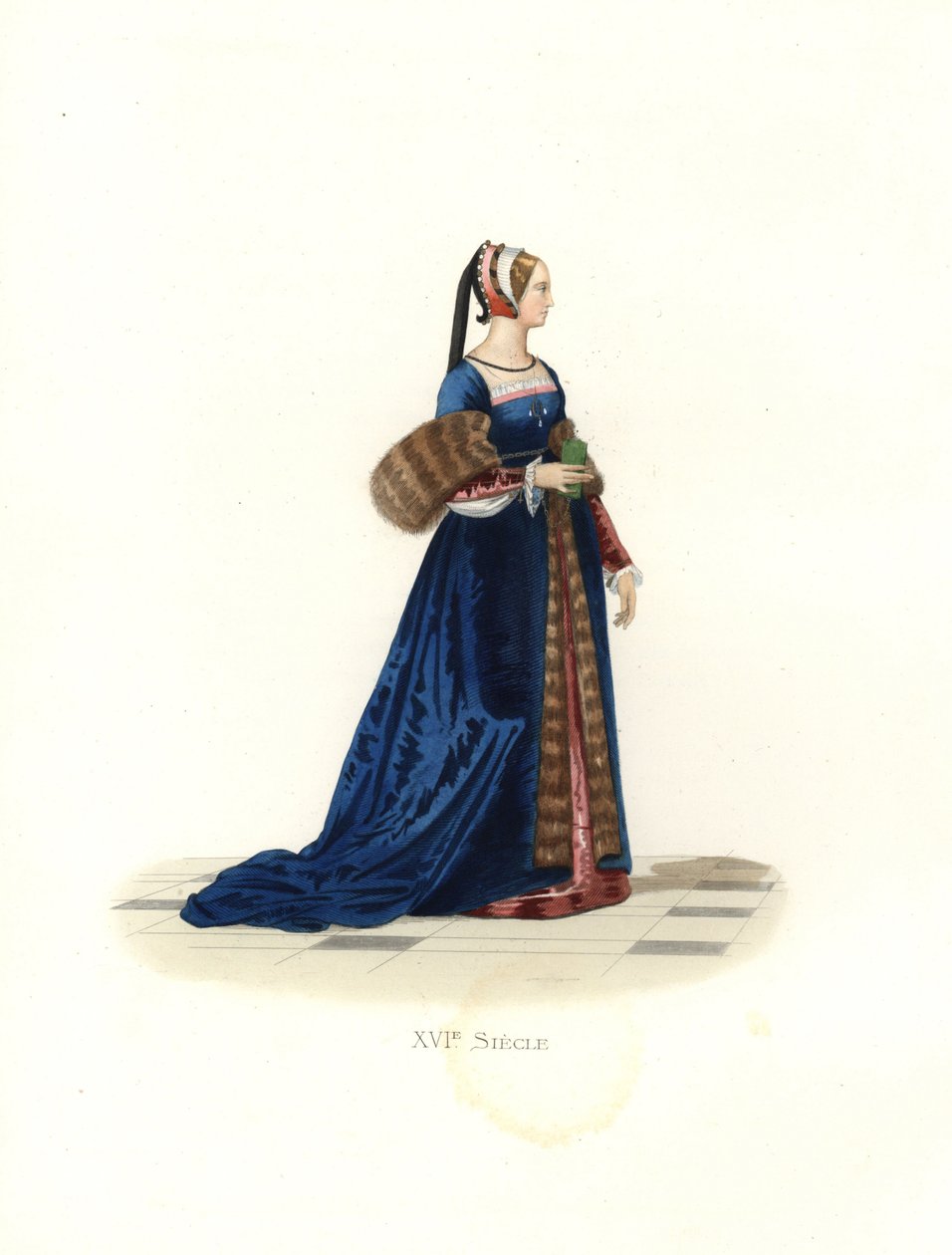 フランシス1世の宮廷女官 作： EdmondLechevallier-Chevignard