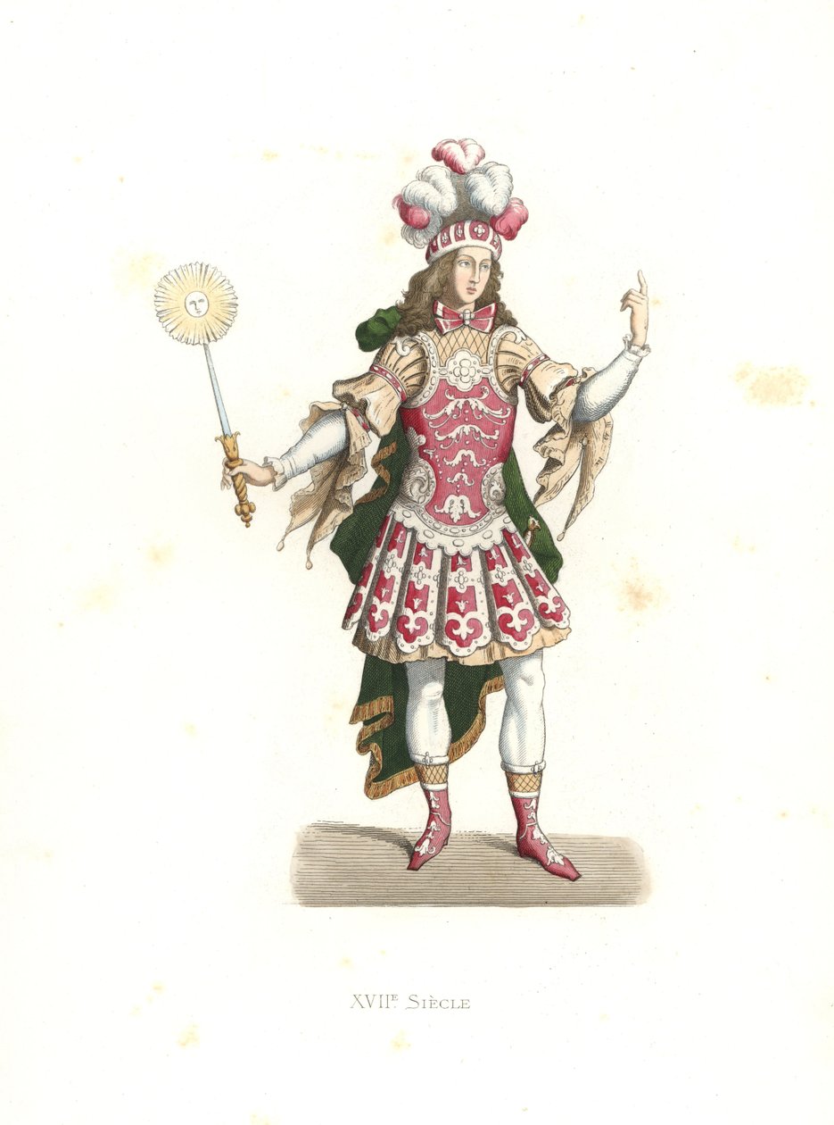 バレエ衣装を着た太陽王ルイ14世 作： EdmondLechevallier-Chevignard