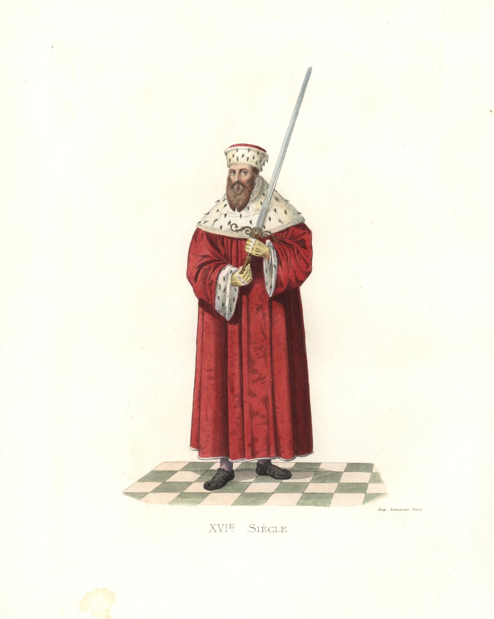 勇者モーリス、ザクセン選帝侯（1521年～1553年 作： EdmondLechevallier-Chevignard