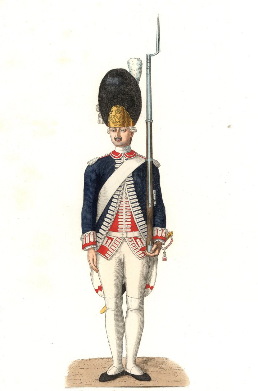 フランス衛兵の兵士 作： EdmondLechevallier-Chevignard