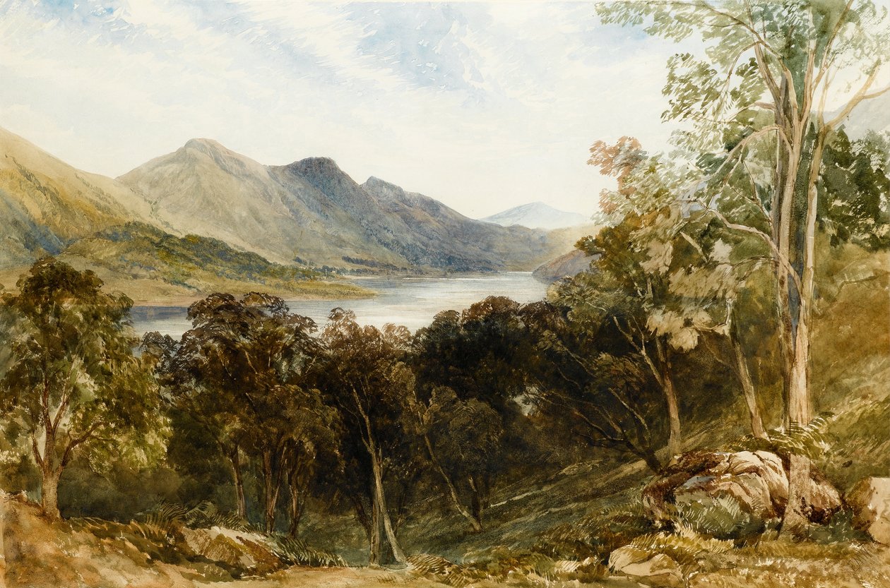 Ballachulish、Loch Leven、1867（紙にトイレ） 作： エドモンド・モリソン・ウィンペリス