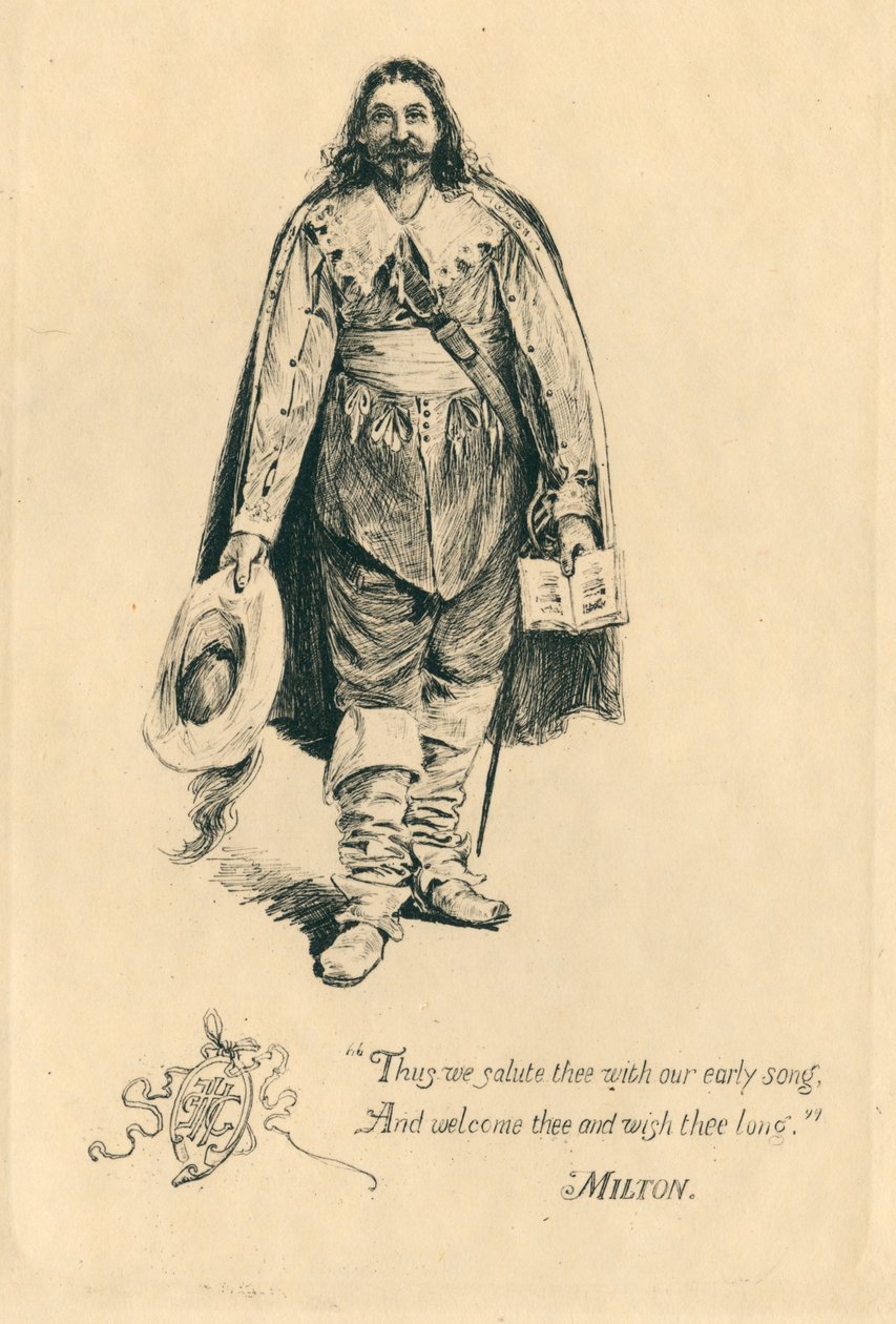 愛と美を称えるエリザベス朝の歌のために（リトグラフ） 作： エドマンド・ヘンリー・ギャレット