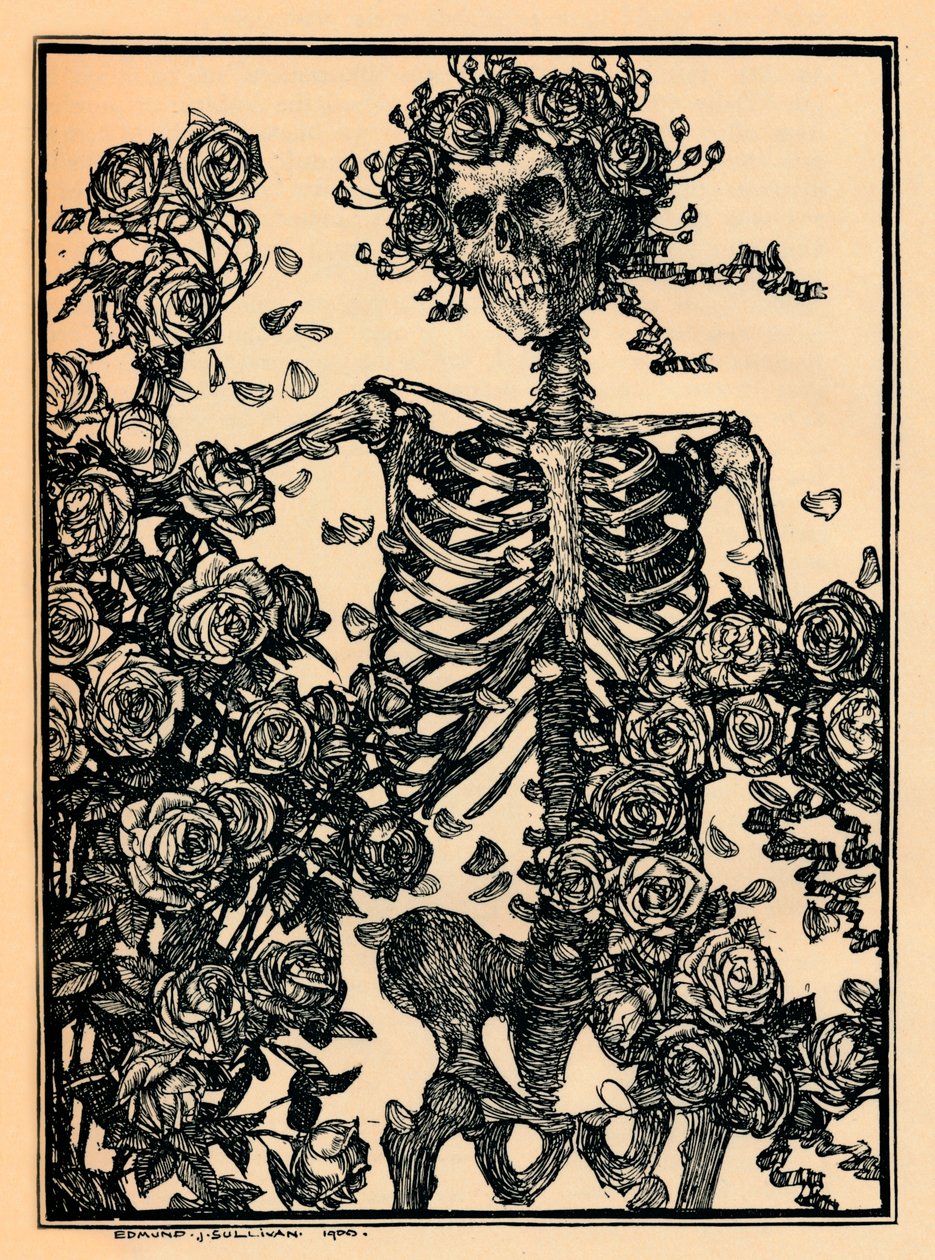 オマールカヤムのルバイヤトの挿絵、1900年 作： エドマンドジョセフサリバン