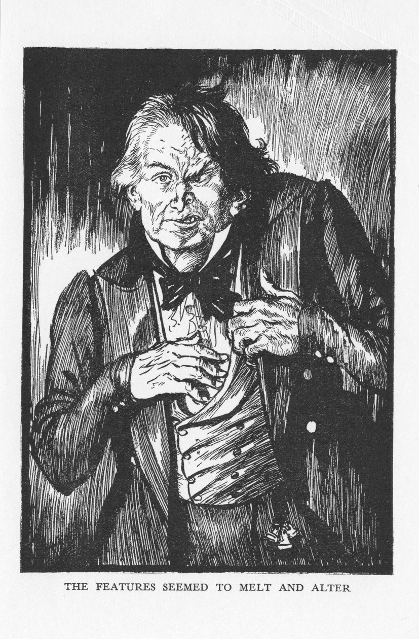 1927年、ロバート・ルイス・スティーブンソンによるジキル博士とハイド氏の奇妙な事件の場面 作： エドマンドジョセフサリバン