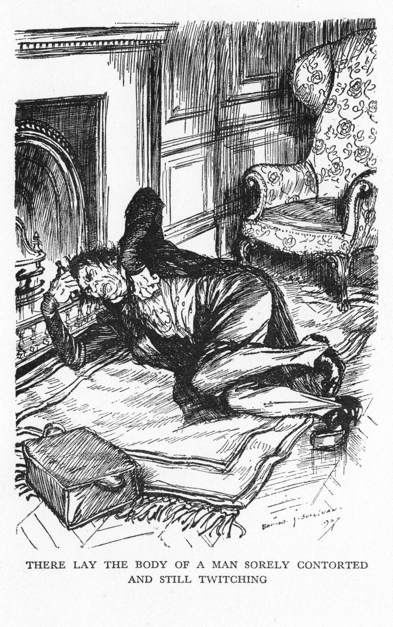 1927年、ロバート・ルイス・スティーブンソンによるジキル博士とハイド氏の奇妙な事件の場面 作： エドマンドジョセフサリバン