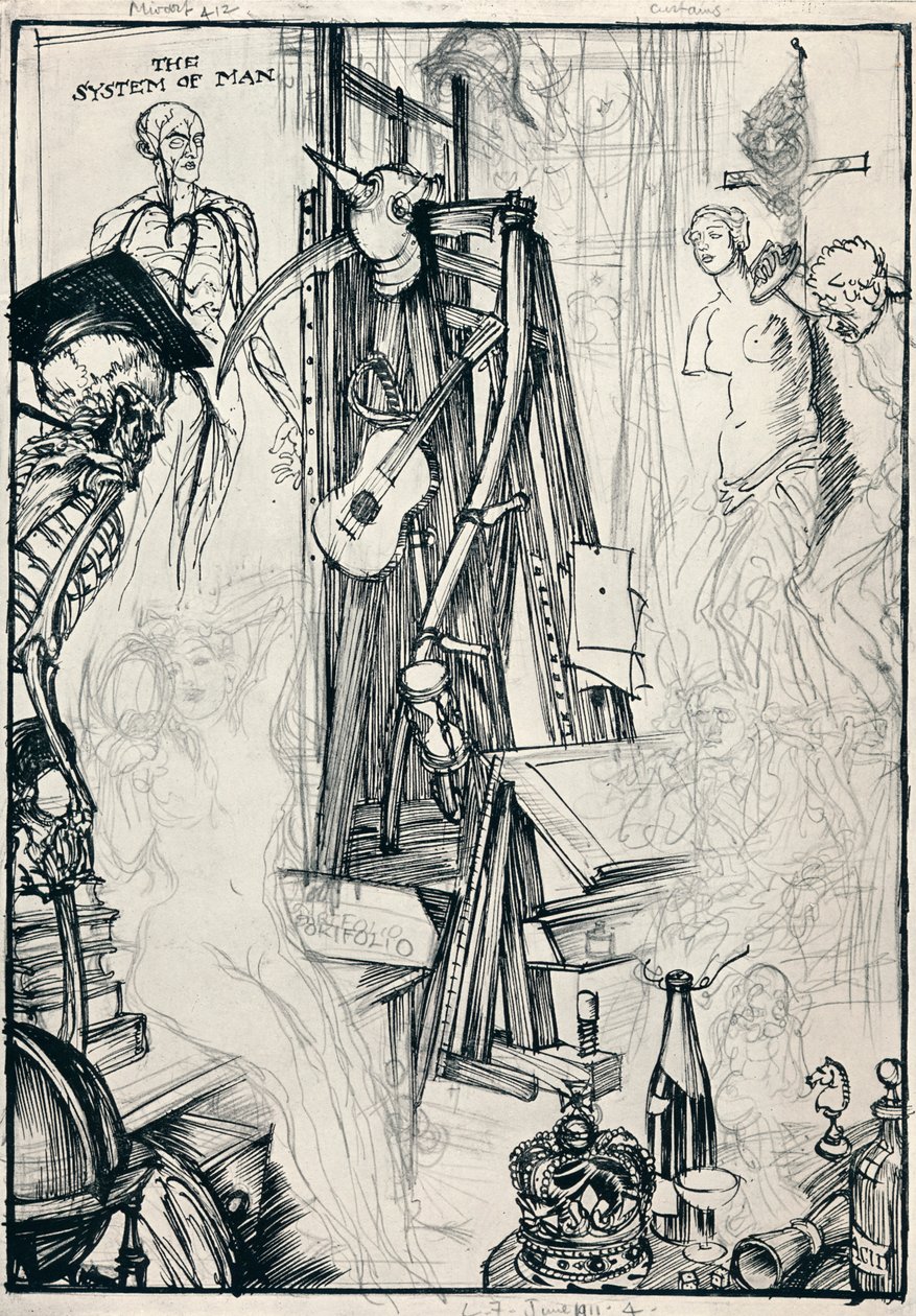 漫画家-ステージIV、c1920 作： エドマンドジョセフサリバン
