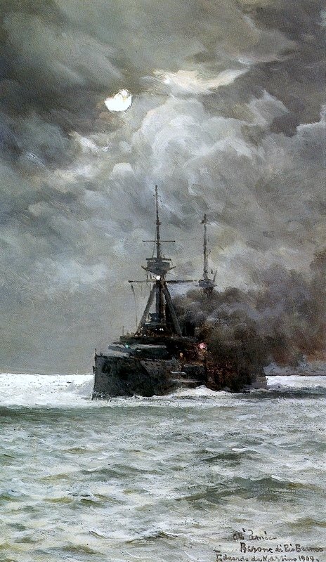 月明かりの軍艦 作： エドアルド・デ・マルティーノ