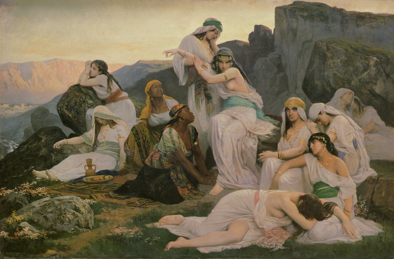 エフタスの娘、1876 作： エドゥアール・デバット・ポンサン