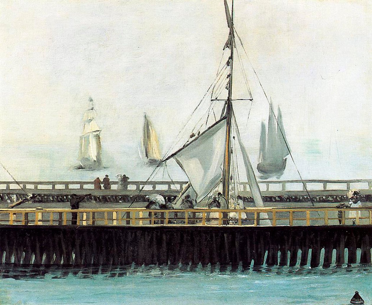 ブローニュの桟橋、1869 作： エドゥアールマネ