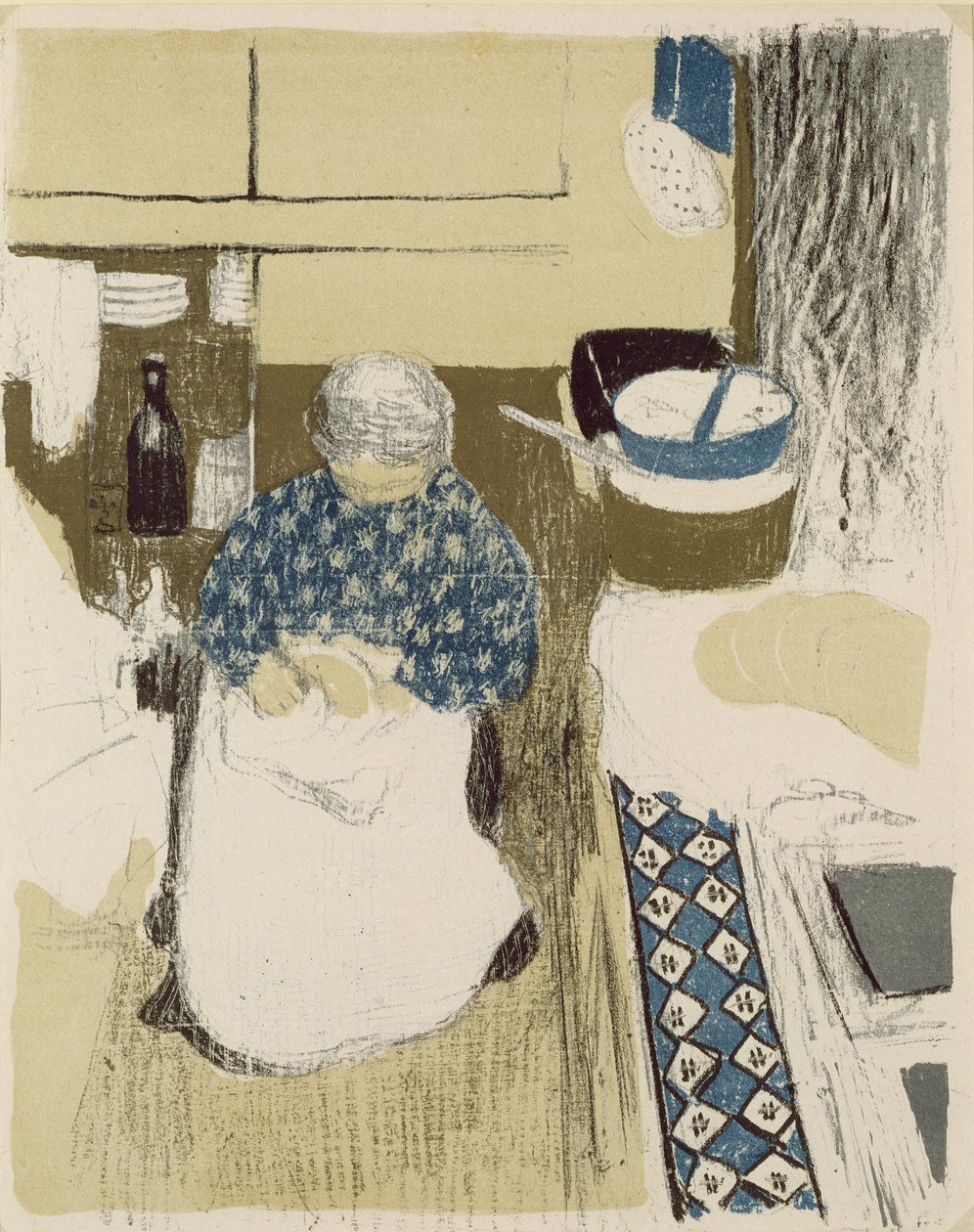 La Paisages et InterieursのLa cuisiniere、1899年発行 作： エドゥアール・ヴィラード