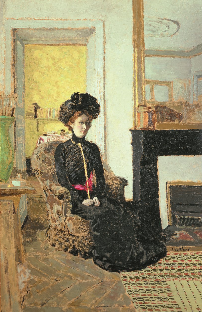 着席女性、1901（油） 作： エドゥアール・ヴィラード