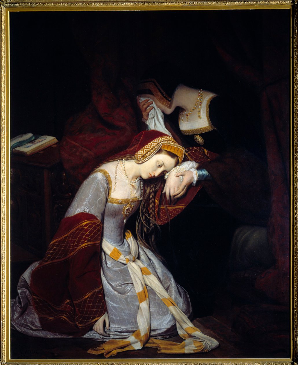 ロンドン塔のアン・ブーリン（1536年） 作： Edouard（1799-1877）Cibot