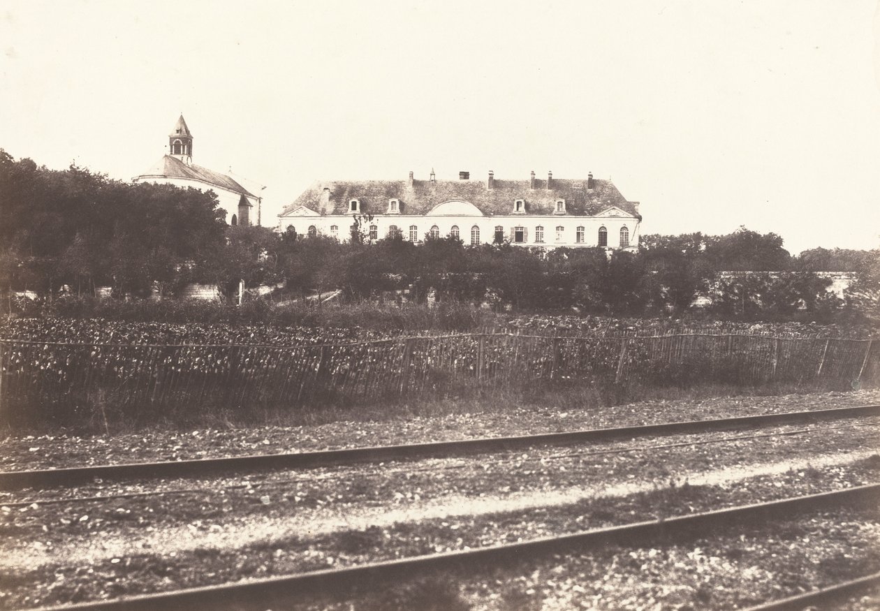 Abbeville 近くの Gard Abbey、c。 1855年。 作： エドゥアール・バルドゥス