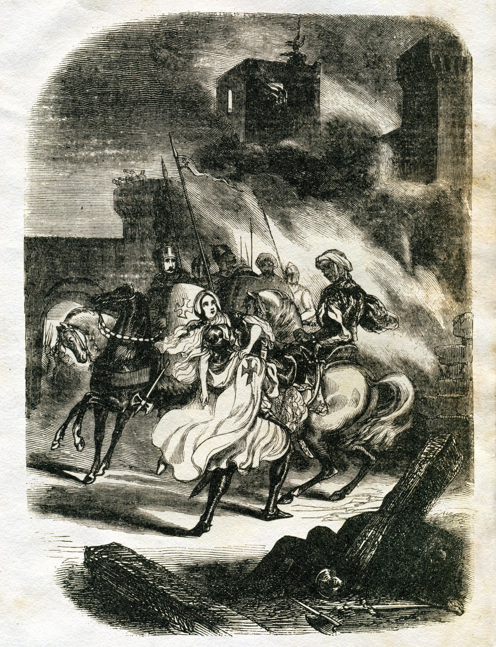 アイヴァンホーの挿絵（エッチング） 作： 